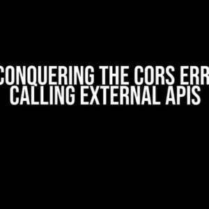 Nuxt 3: Conquering the CORS Error when Calling External APIs