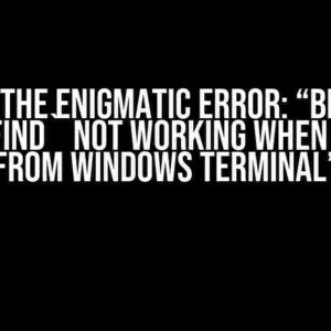 Solving the Enigmatic Error: “Beautiful Soup `.find` not working when running from Windows Terminal”