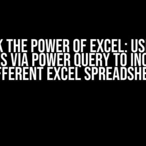 Unlock the Power of Excel: Using SQL Queries via Power Query to Inquiry a Different Excel Spreadsheet